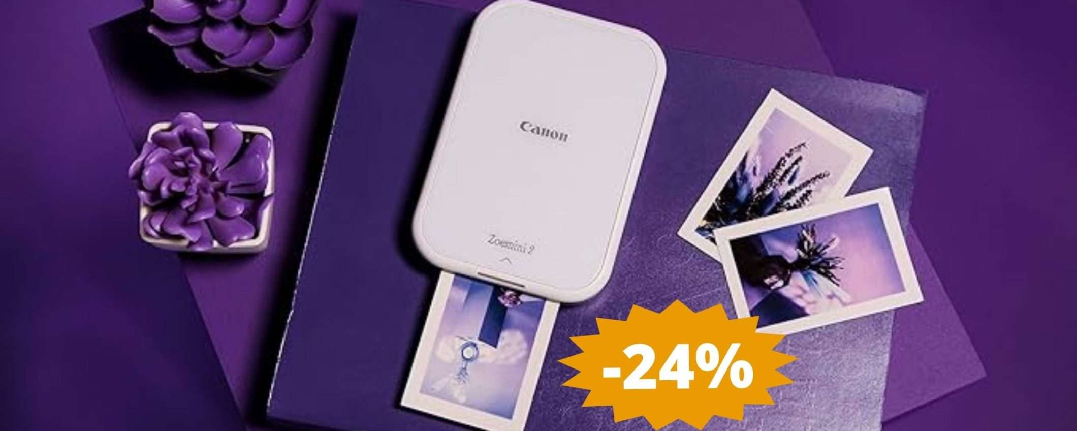 Canon Zoemini 2: SUPER sconto del 24% su Amazon Canon Zoemini 2: SUPER sconto del 24% su Amazon