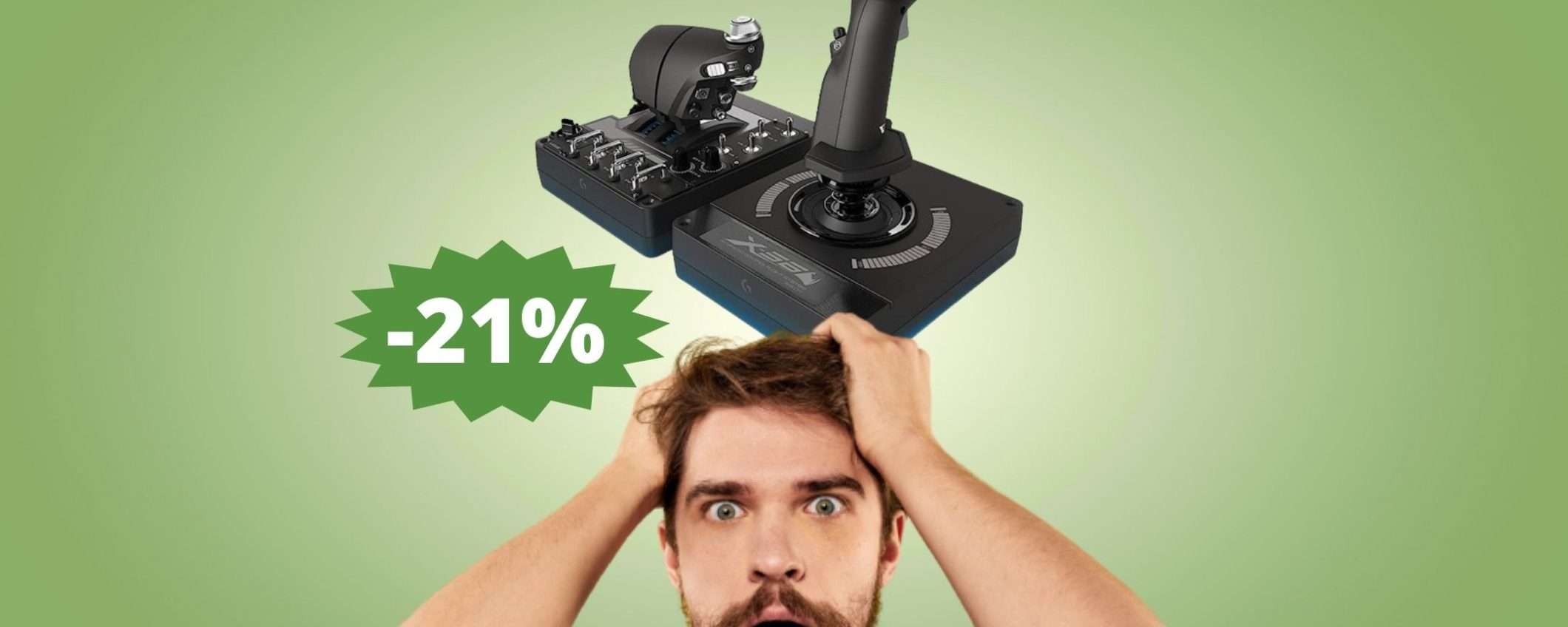 Controller di volo Logitech G X56: SUPER sconto del 21% Controller di volo Logitech G X56: SUPER sconto del 21%