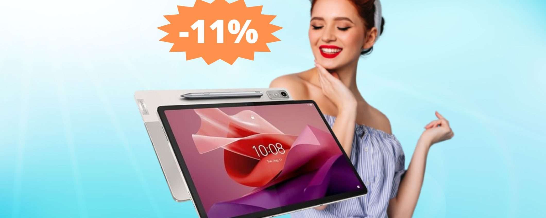 Lenovo Tab P12: sconto ESCLUSIVO del 11% su Amazon