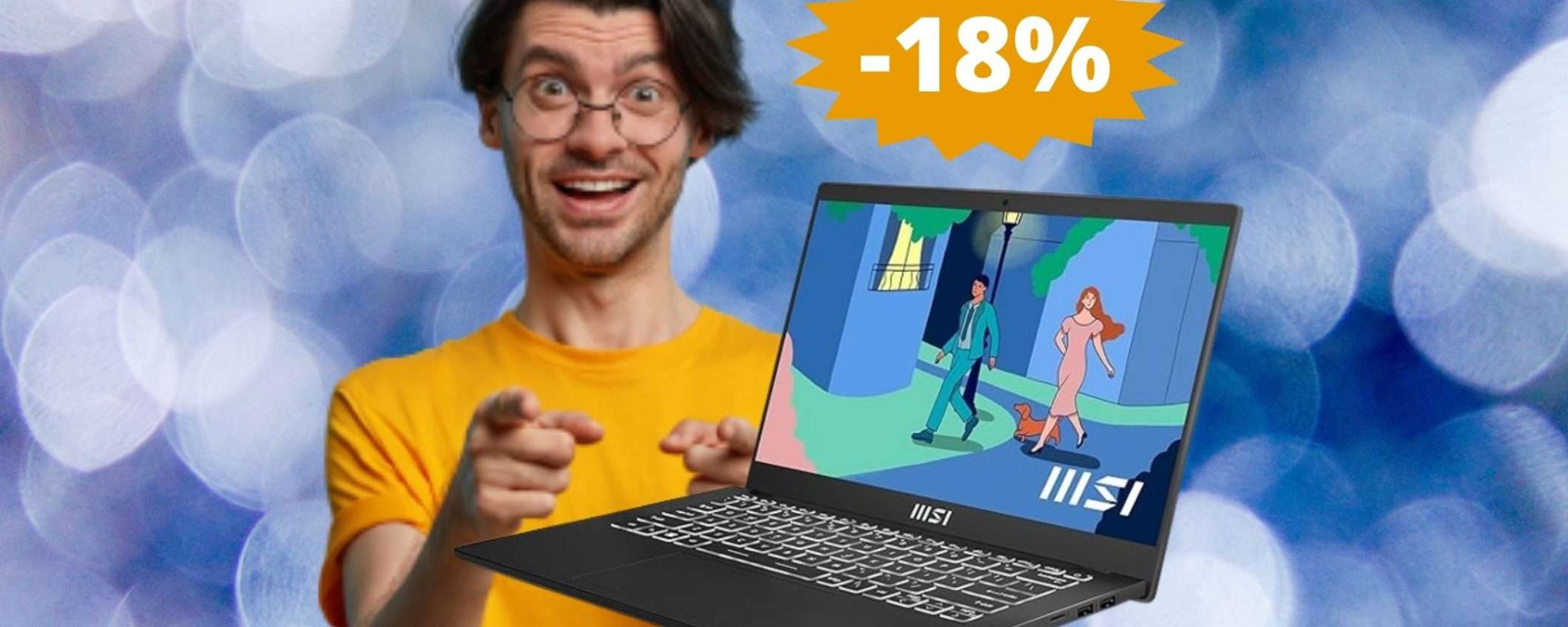 MSI Modern 14: elegante e potente, in SUPER sconto del 18% MSI Modern 14: elegante e potente, in SUPER sconto del 18%