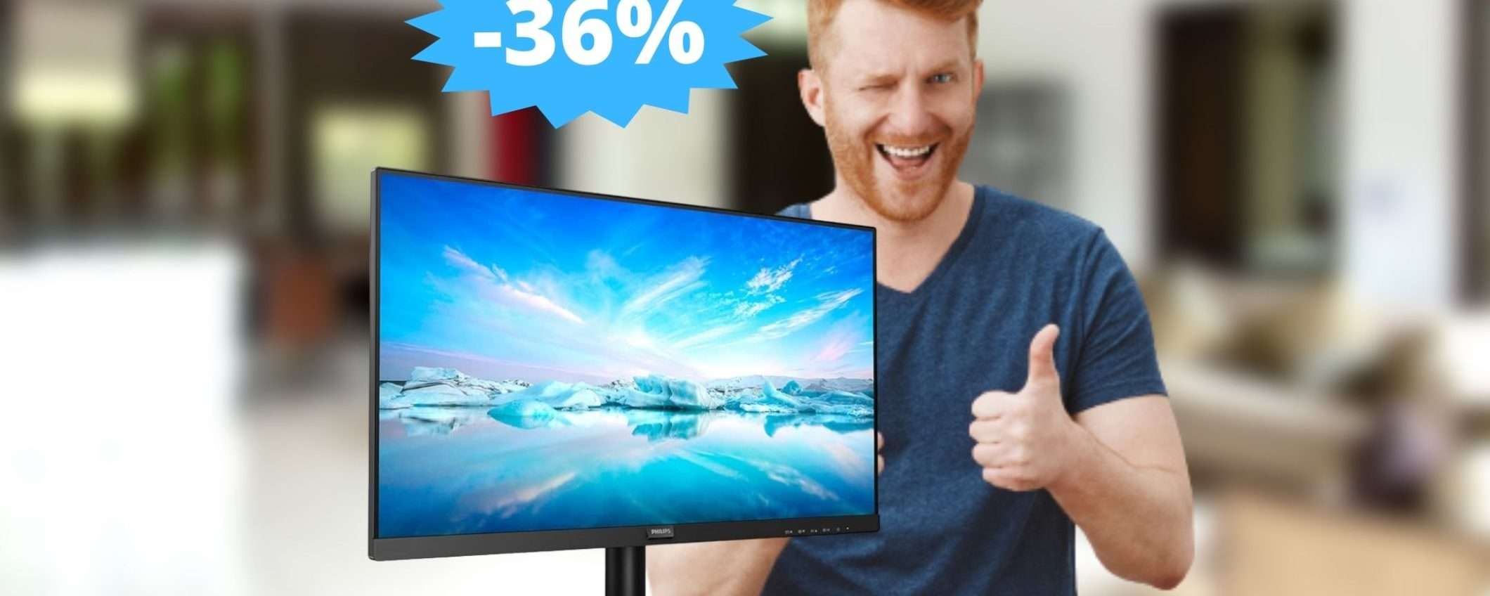 Monitor Philips V8L: MEGA sconto del 36% su Amazon