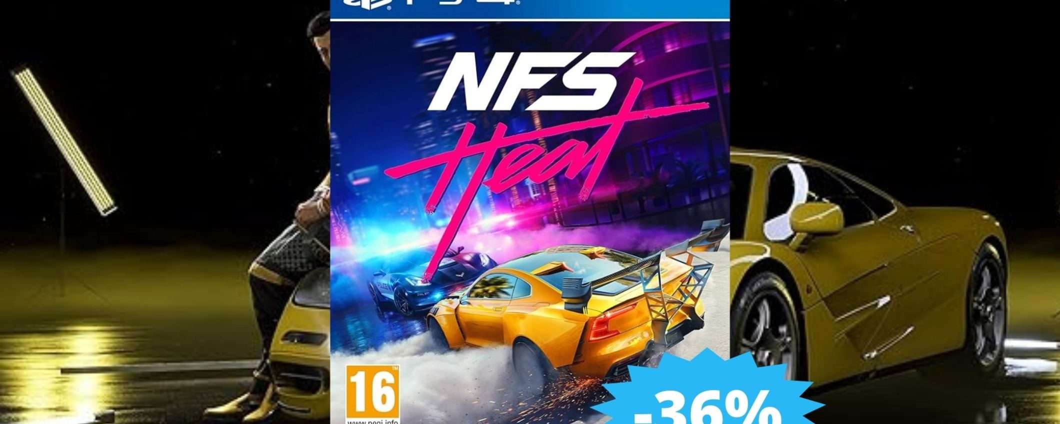 Need for Speed Heat per PS4: MEGA sconto del 36% su Amazon