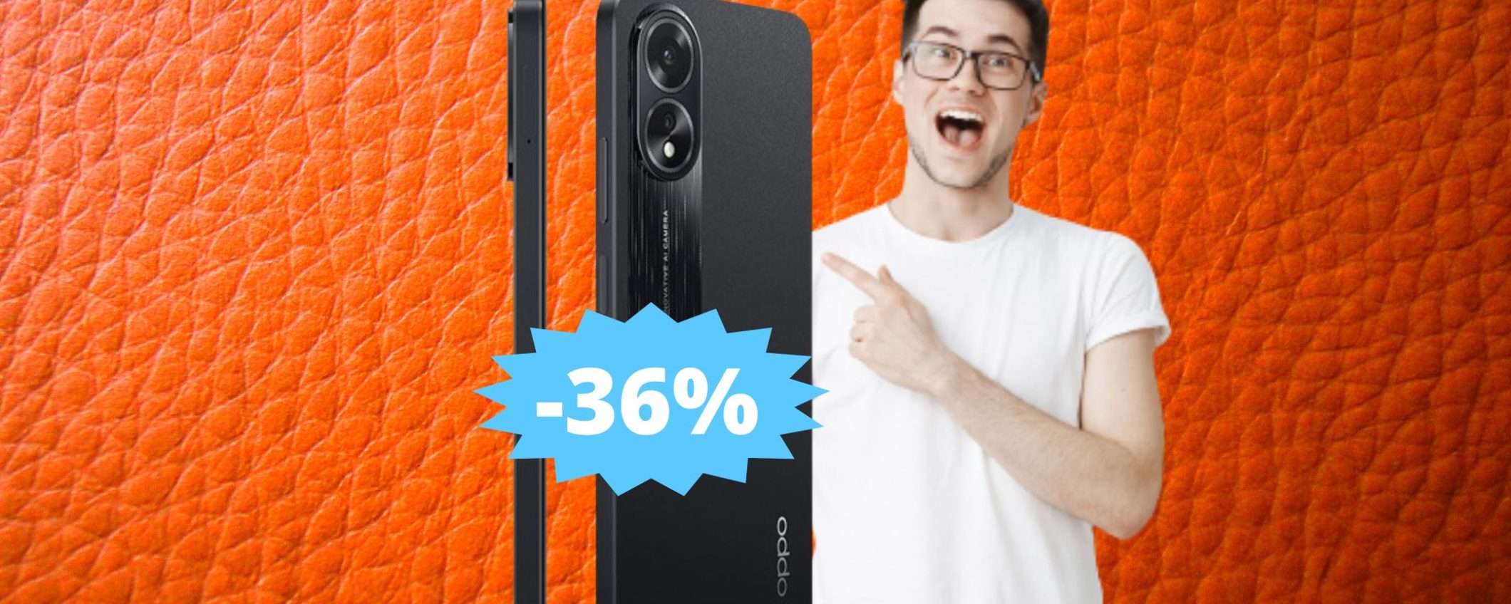 OPPO A38: MEGA sconto del 36% su Amazon OPPO A38: MEGA sconto del 36% su Amazon