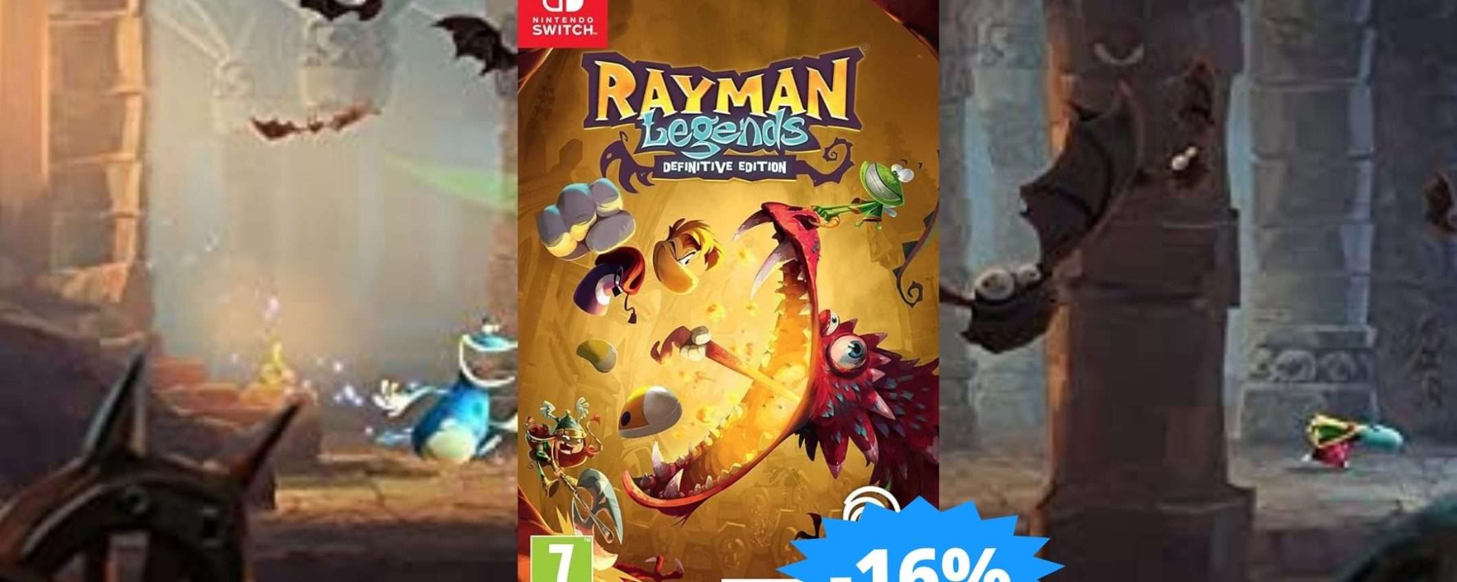 Rayman Legends per Nintendo Switch: sconto IRRESISTIBILE del 16%