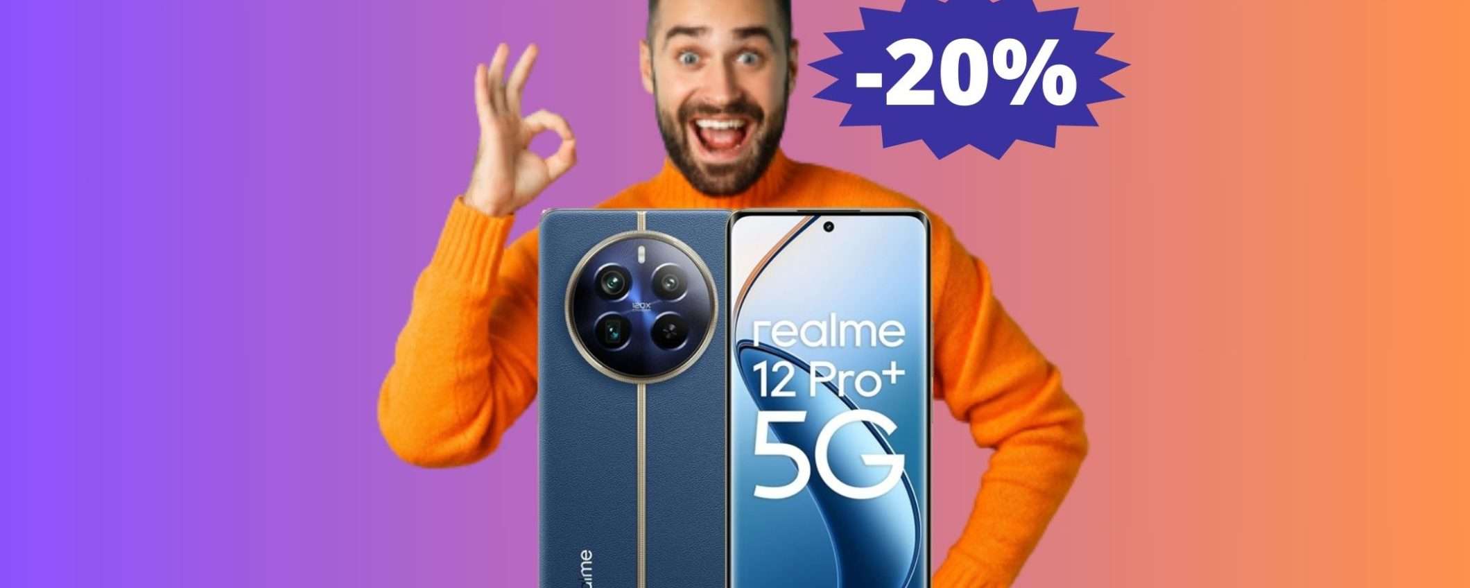 Realme 12 Pro+: SUPER sconto per le offerte di primavera (-20%) Realme 12 Pro+: SUPER sconto per le offerte di primavera (-20%)
