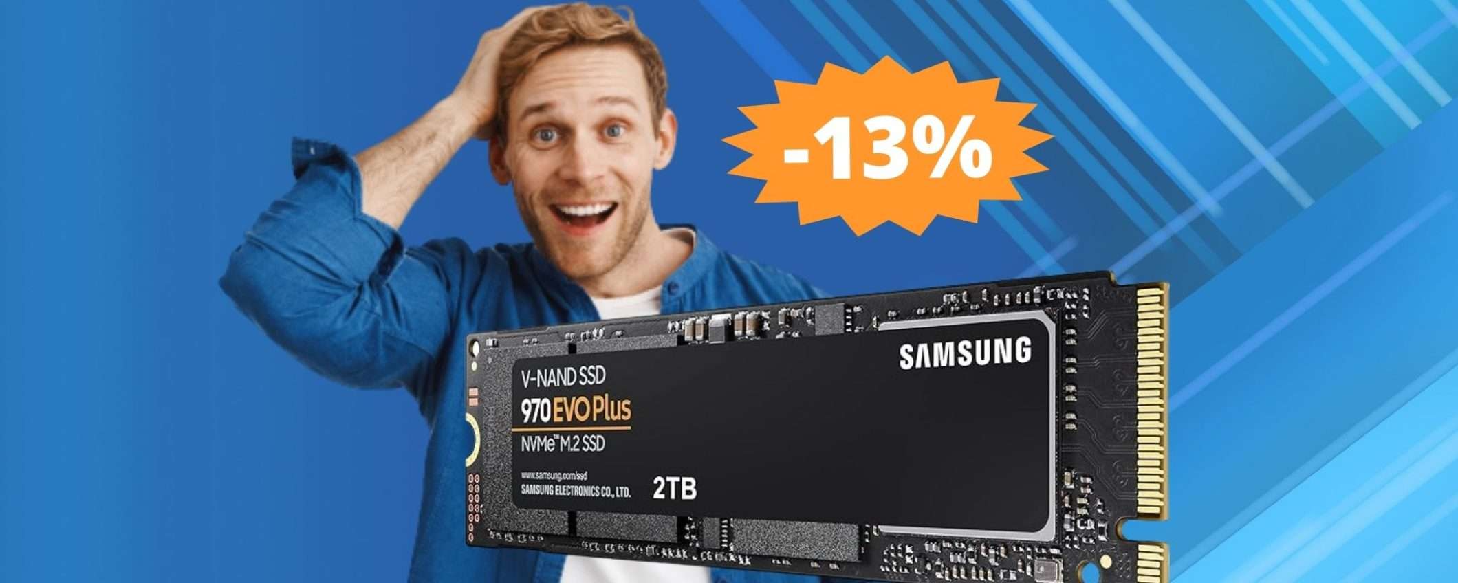 SSD Samsung 970 EVO Plus: ULTIME ore per questa OCCASIONE SSD Samsung 970 EVO Plus: ULTIME ore per questa OCCASIONE