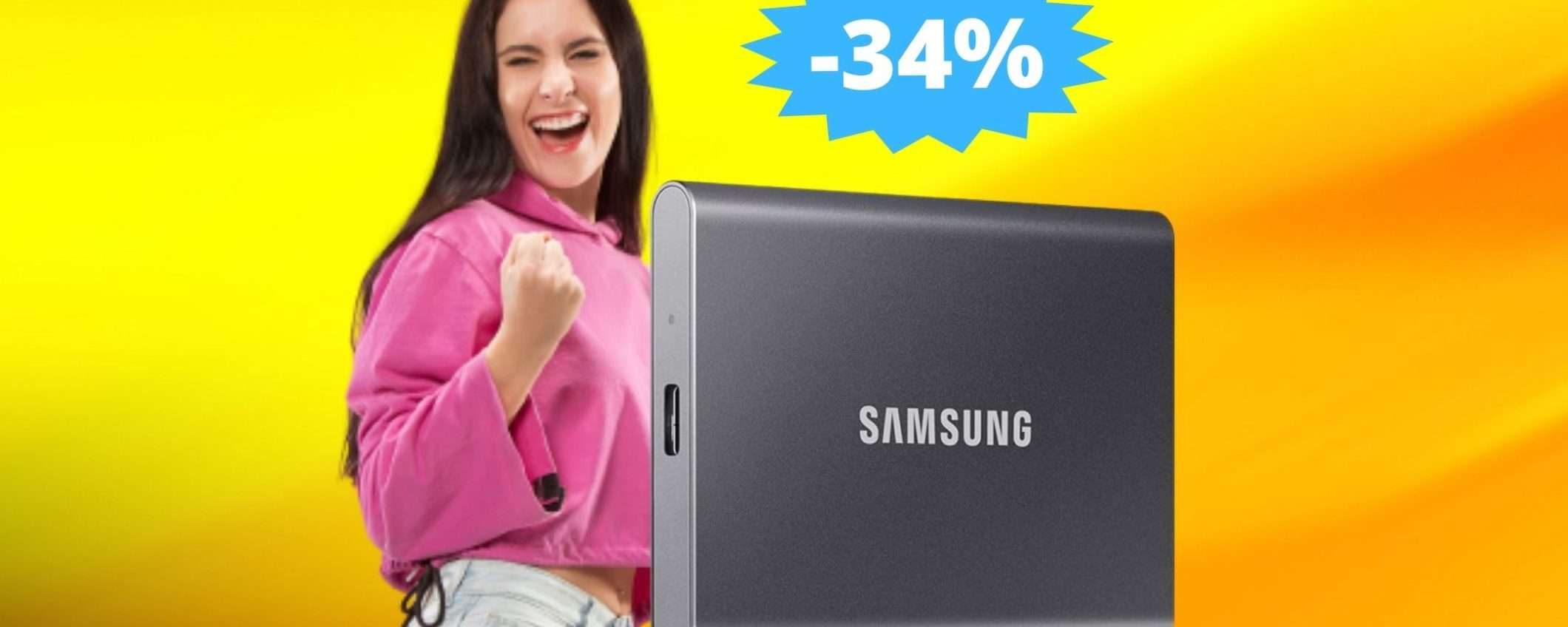 SSD Samsung T7: un AFFARE da non perdere su Amazon (-34%) SSD Samsung T7: un AFFARE da non perdere su Amazon (-34%)