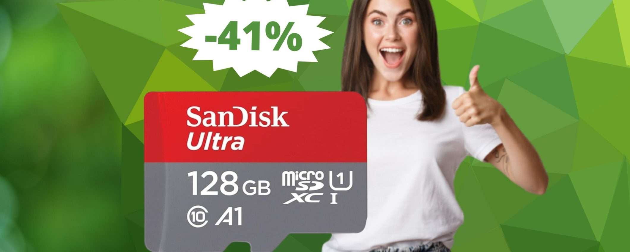 SanDisk Ultra microSDXC: sconto FOLLE del 41% su Amazon SanDisk Ultra microSDXC: sconto FOLLE del 41% su Amazon