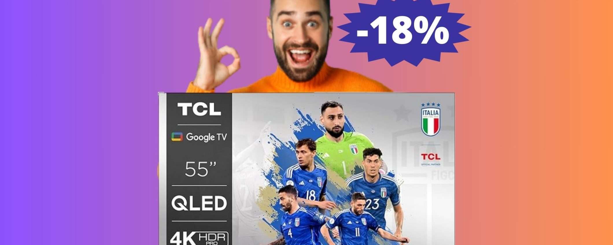 Smart TV TCL QLED: SUPER sconto del 18% su Amazon