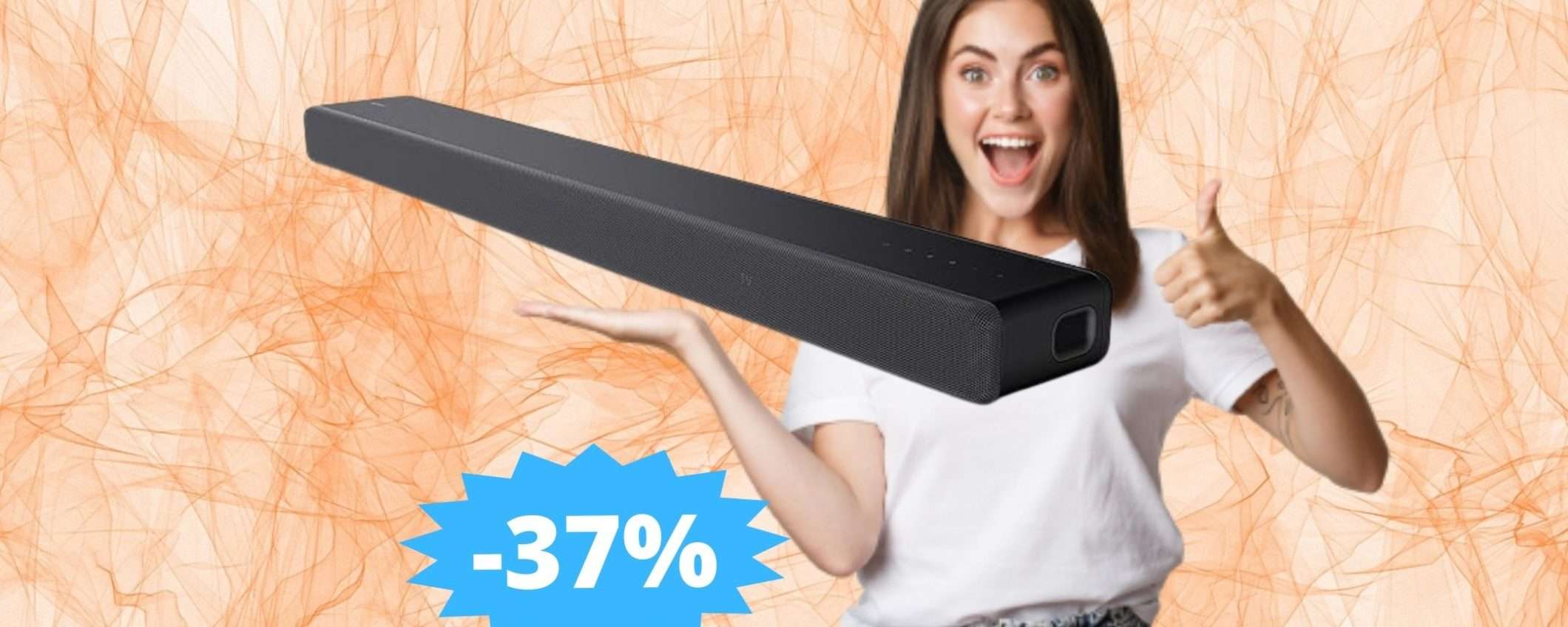 Soundbar Sony HT-A3000: ESPERIENA sonora senza limiti (-37%)