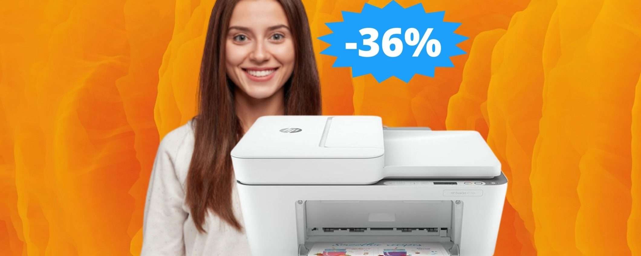Stampante HP DeskJet 4120e: MEGA sconto del 36% su Amazon Stampante HP DeskJet 4120e: MEGA sconto del 36% su Amazon