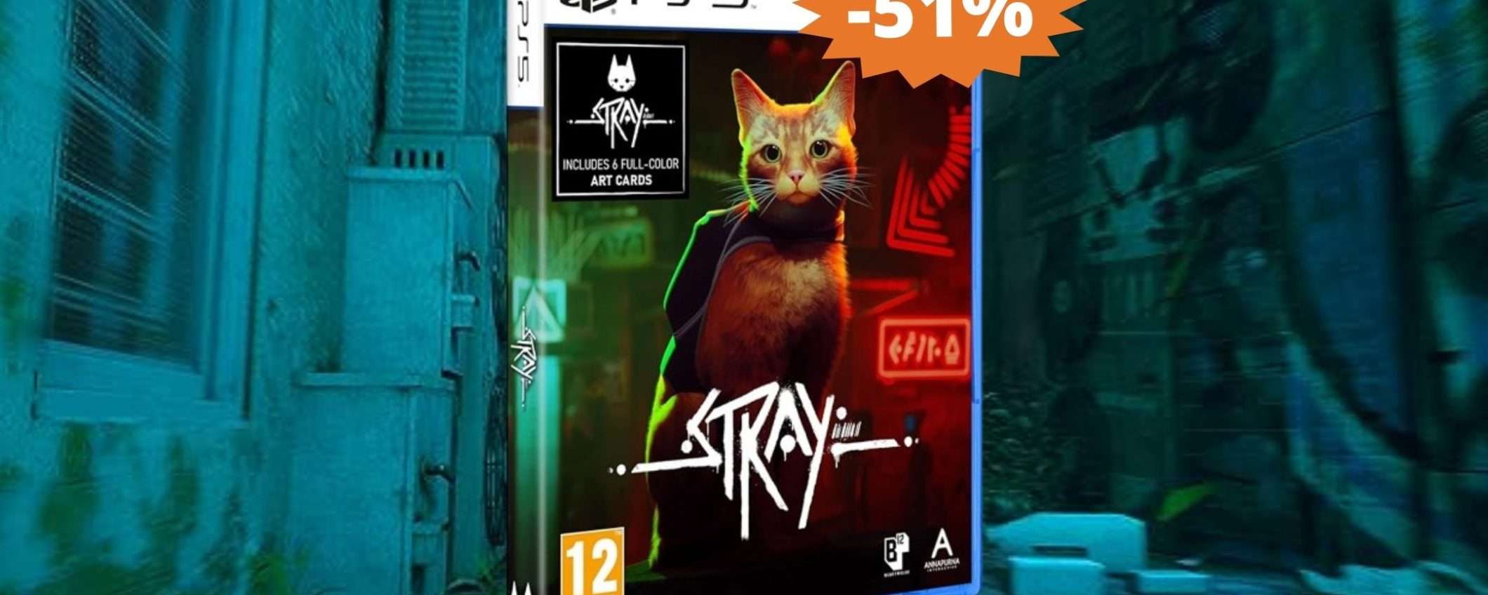 STRAY per PS5: il FASCINO della vita felina (-51%) STRAY per PS5: il FASCINO della vita felina (-51%)