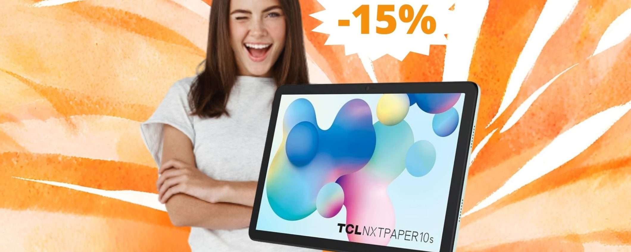 TCL NXTPAPER 10s: ULTIME scorte a disposizione (-15%) TCL NXTPAPER 10s: ULTIME scorte a disposizione (-15%)
