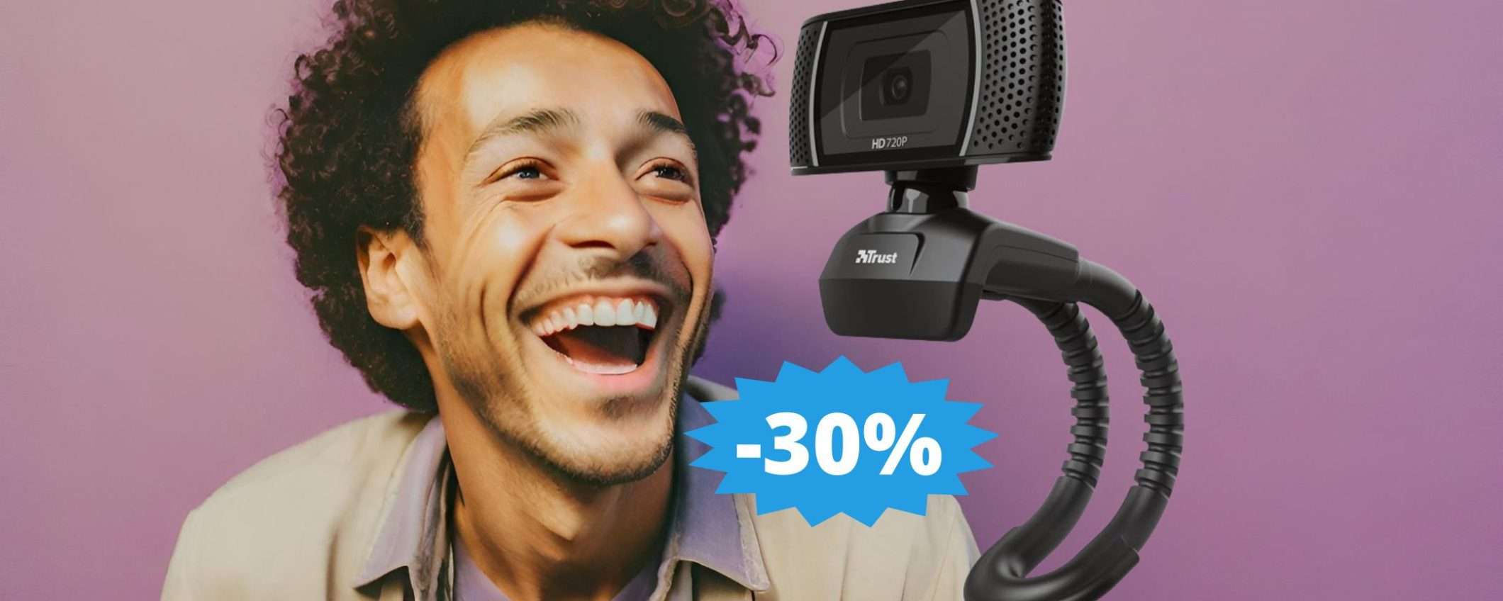 Webcam Trust Trino: sconto IRRESISTIBILE del 30% su Amazon Webcam Trust Trino: sconto IRRESISTIBILE del 30% su Amazon