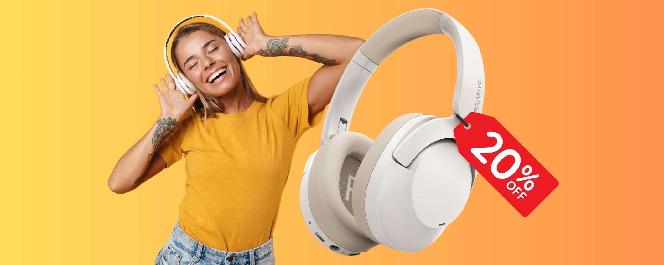 Creative Labs Zen Hybrid 2: cuffie da 67 ore e ANC in SCONTO del 20% Creative Labs Zen Hybrid 2: cuffie da 67 ore e ANC in SCONTO del 20%