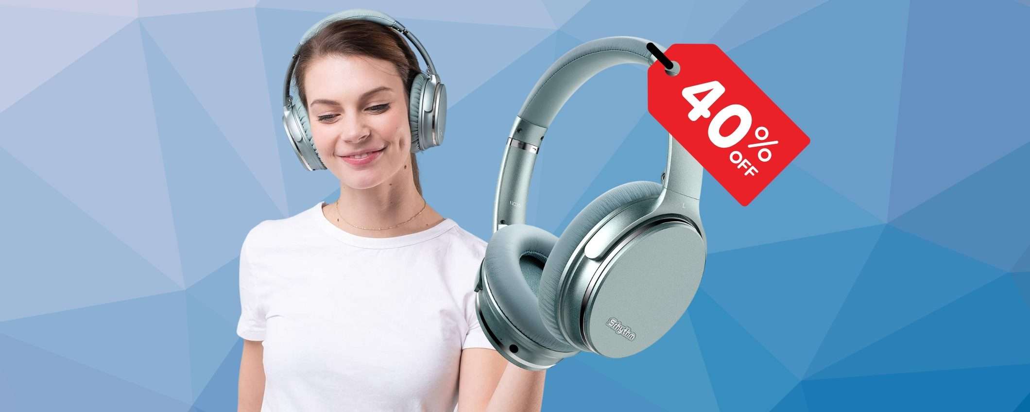Cuffie wireless con cancellazione rumore al 40% in MENO solo su Amazon Cuffie wireless con cancellazione rumore al 40% in MENO solo su Amazon