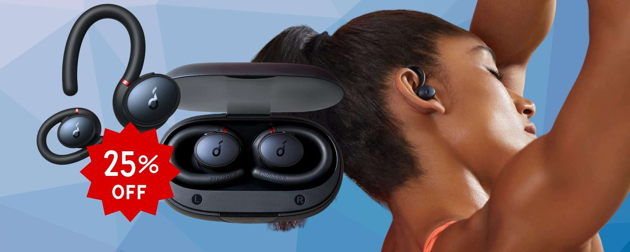 Cuffiette Bluetooth per gli amanti dello sport a PREZZO WOW (-25%) Cuffiette Bluetooth per gli amanti dello sport a PREZZO WOW (-25%)