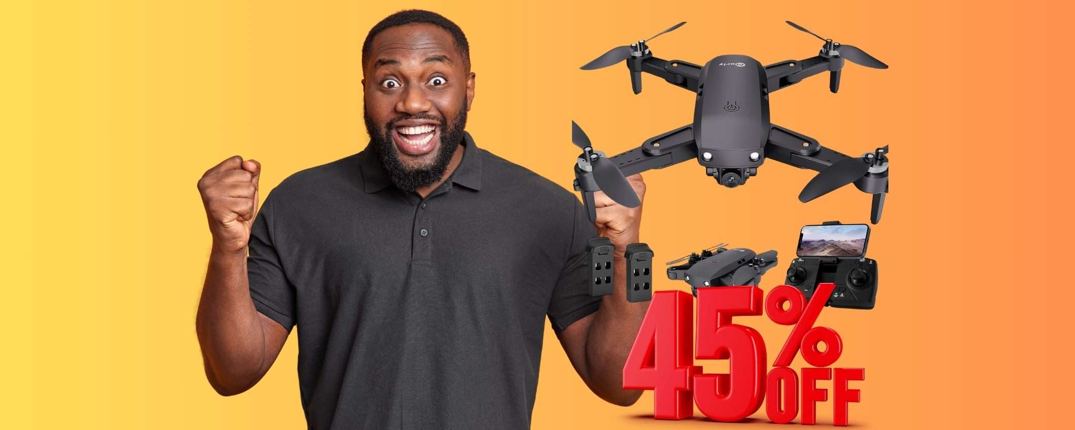 Drone con fotocamera PAZZESCO in PROMOZIONE al 45% su Amazon