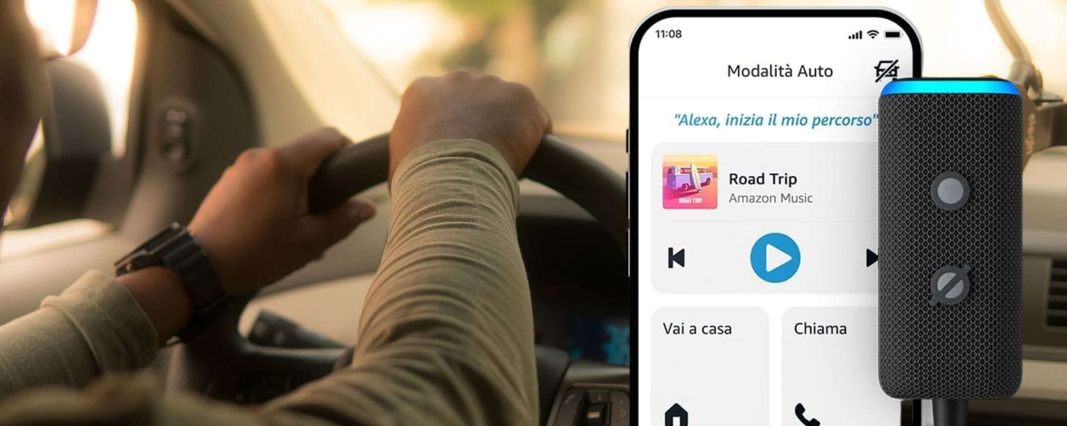 Nuovo Echo Auto a 39€ su Amazon: NUOVA vita SMART alla vecchia auto (-43%)