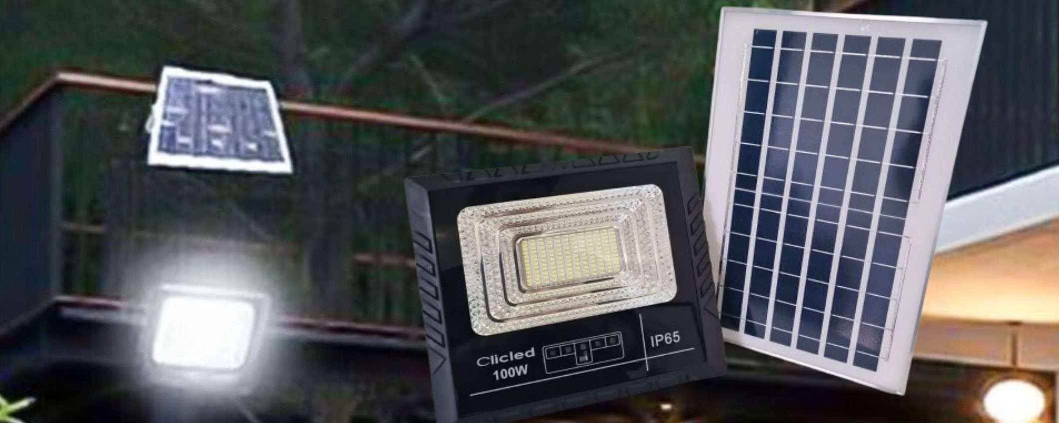 Mega faro solare 100W a prezzo BOMBA: illumina TANTISSIMO a costo ZERO (22€)