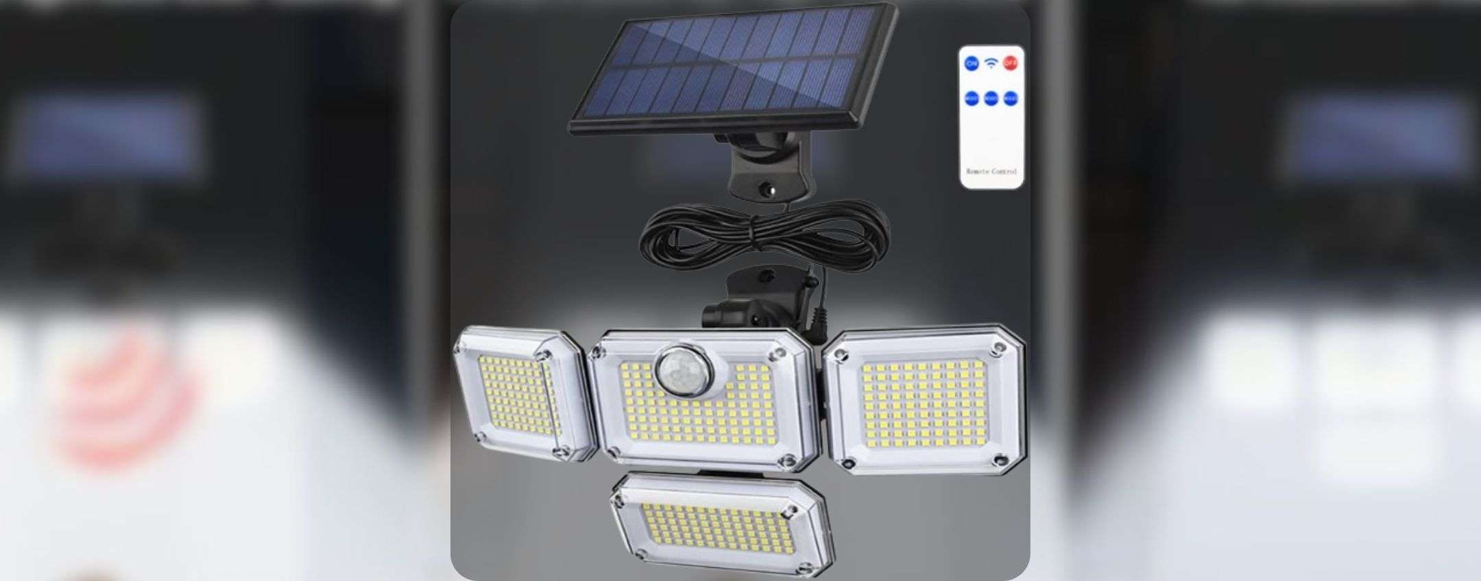 Faro solare 4 teste 330 LED a prezzo BOMBA su Amazon solo 12,50€ (50)