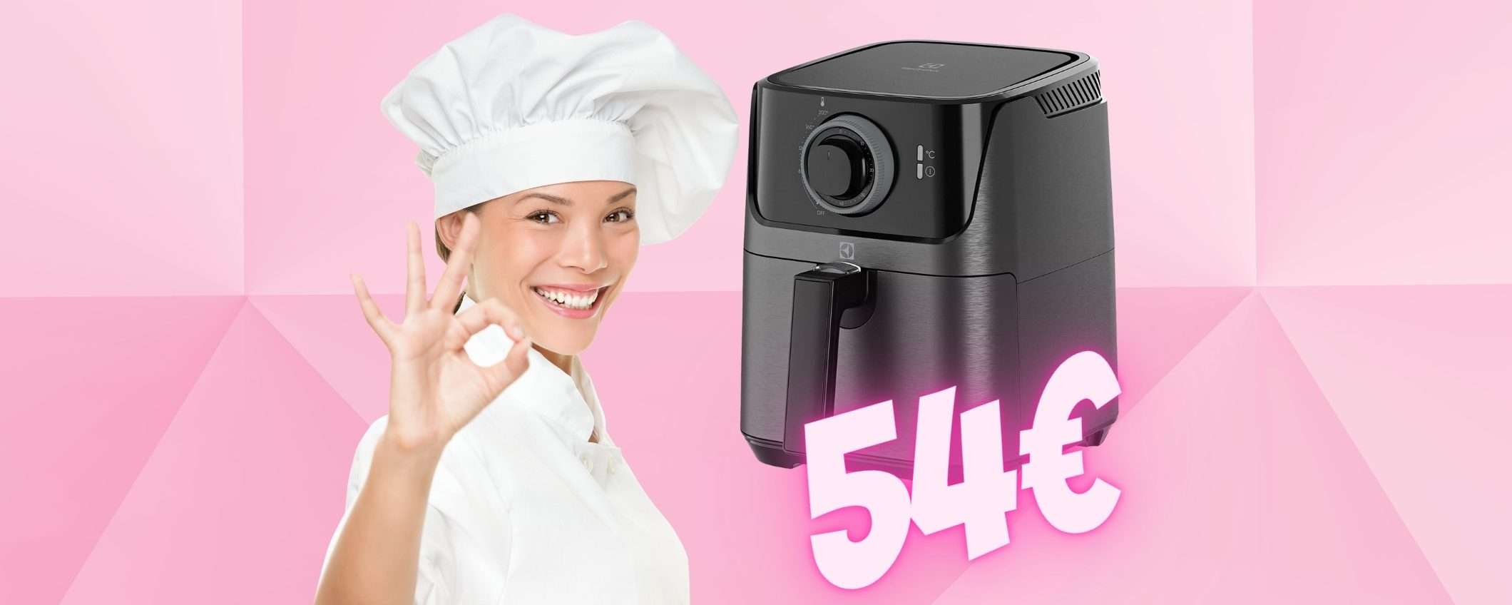 Friggitrice ad aria Electrolux: compatta ed ECONOMICA, solo 54€ Friggitrice ad aria Electrolux: compatta ed ECONOMICA, solo 54€