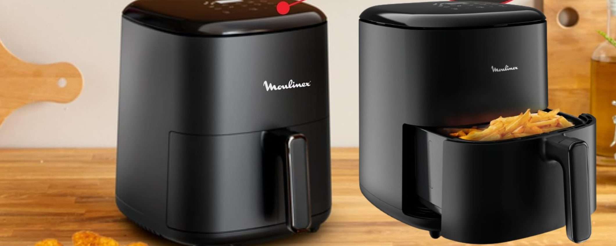 Moulinex Easy Fry Max: sconto 47% per la SUPER friggitrice ad aria XL (79€)