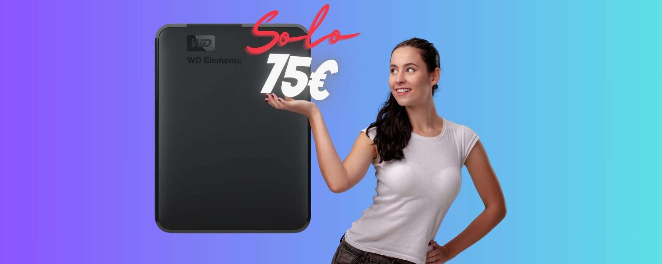 Hard Disk portatile WD da 2 TB a PREZZO ASSURDO, solo 75€ Hard Disk portatile WD da 2 TB a PREZZO ASSURDO, solo 75€