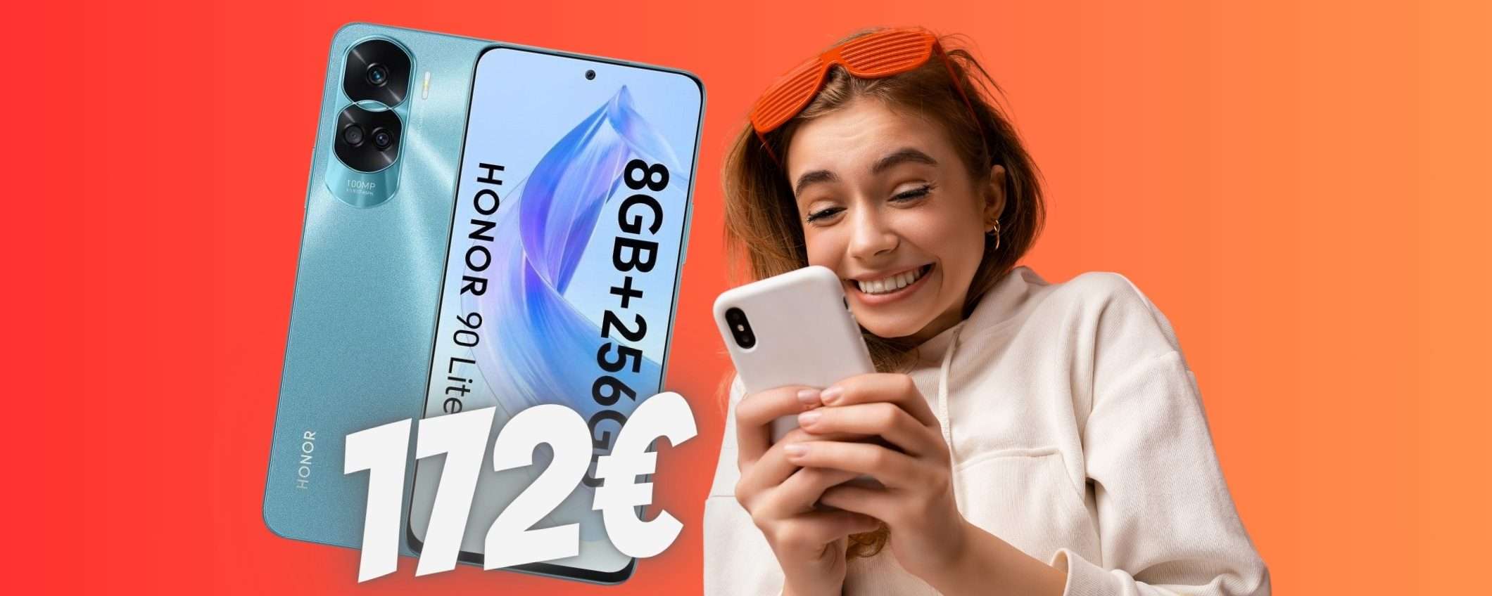 HONOR 90 Lite 5G da 256GB e Dual SIM a soli 172€ su eBay