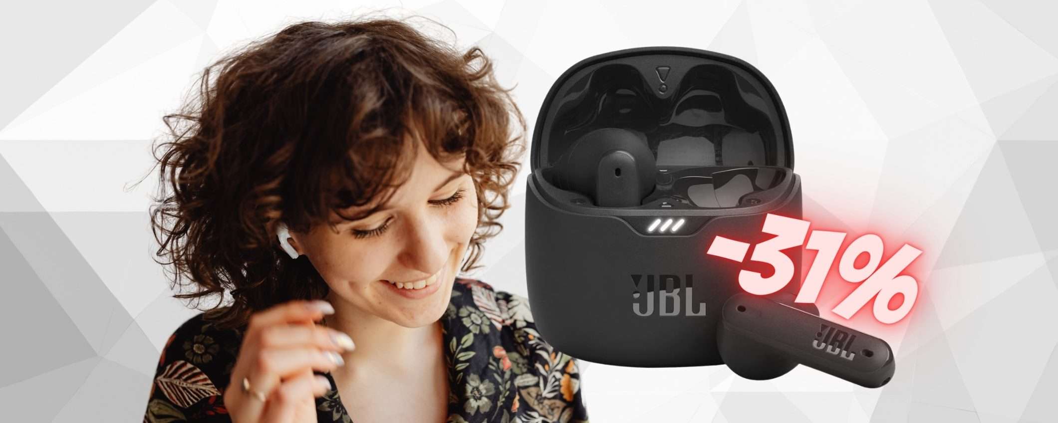 JBL Tune Flex TWS: audio PAZZESCO e PREZZO a TERRA (-31%)