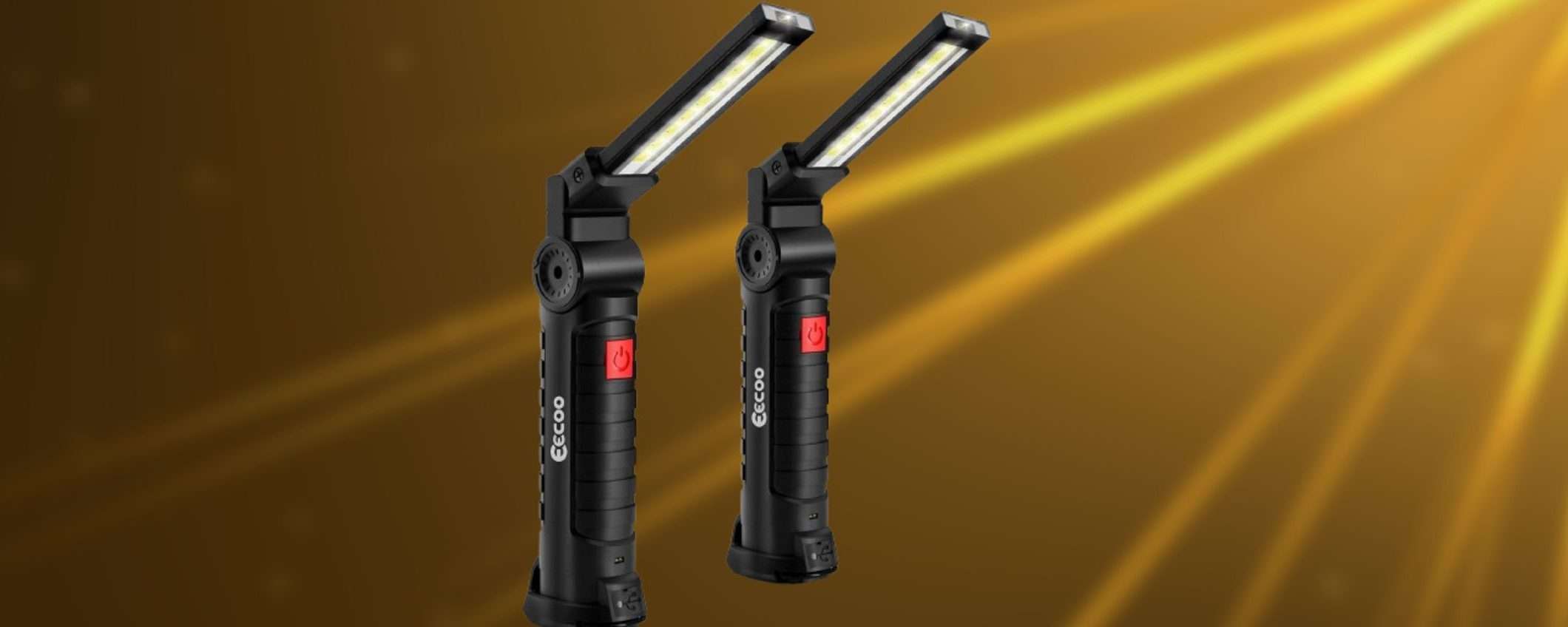 Lampada da lavoro a 9€ su Amazon: POTENTISSIMA e ricaricabile (promo scorta) Lampada da lavoro a 9€ su Amazon: POTENTISSIMA e ricaricabile (promo scorta)