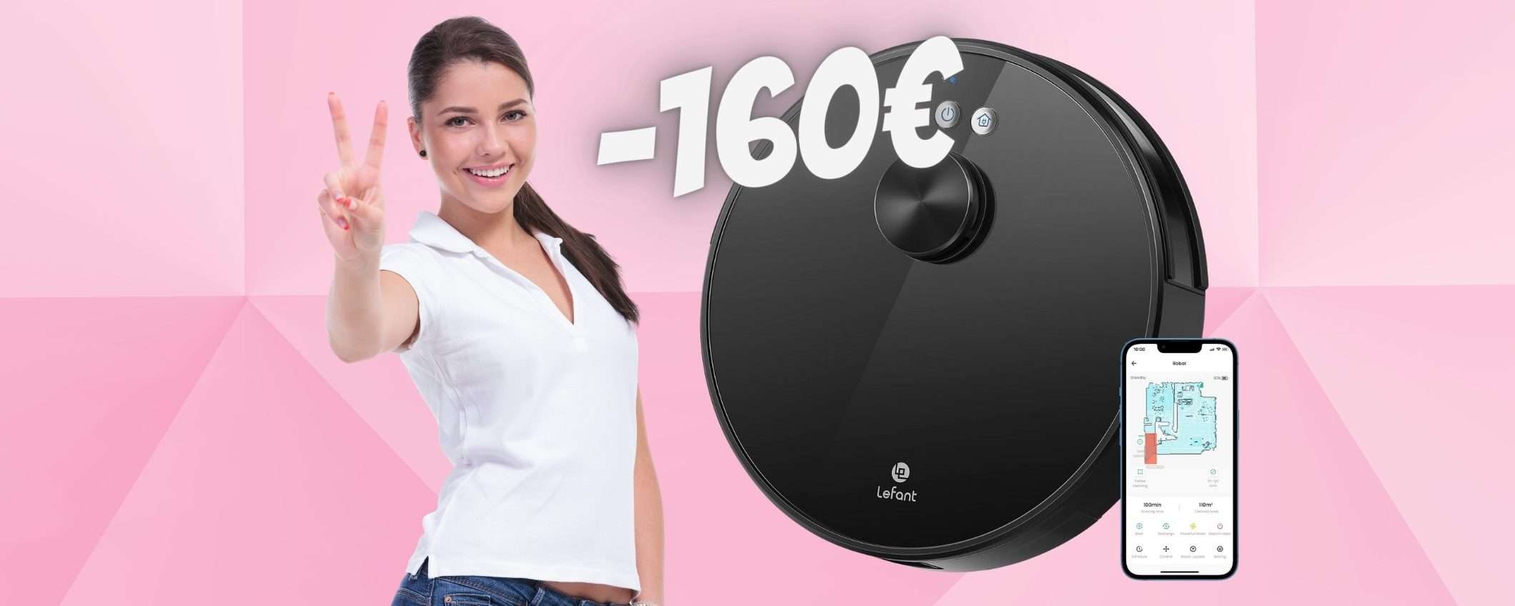 LEFANT LS1: robot aspirapolvere con mappatura in SCONTO FOLLE di 160€ LEFANT LS1: robot aspirapolvere con mappatura in SCONTO FOLLE di 160€
