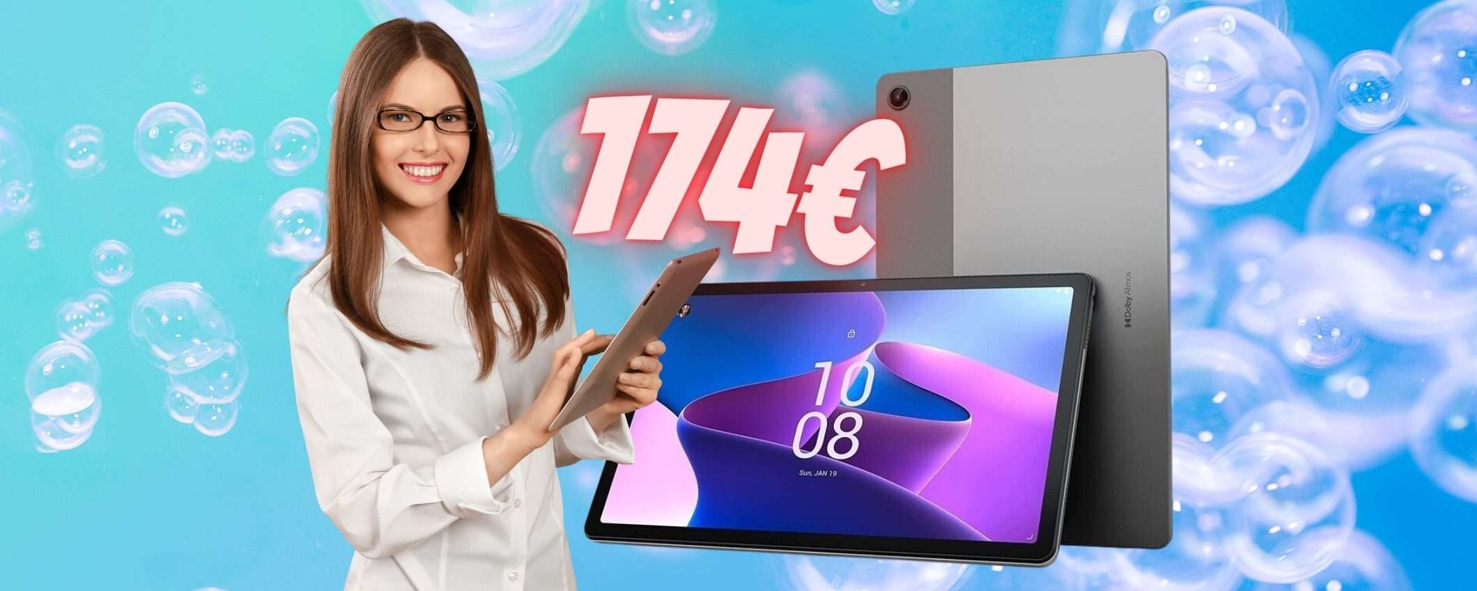 Lenovo Tab M10 Plus da 10,6 pollici e 128GB tuo a soli 174€ (eBay) Lenovo Tab M10 Plus da 10,6 pollici e 128GB tuo a soli 174€ (eBay)