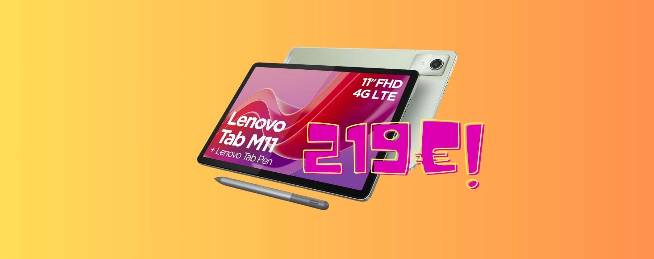 Lenovo Tab M11 a 219€ REGALO Offerte di Primavera Amazon Lenovo Tab M11 a 219€ REGALO Offerte di Primavera Amazon