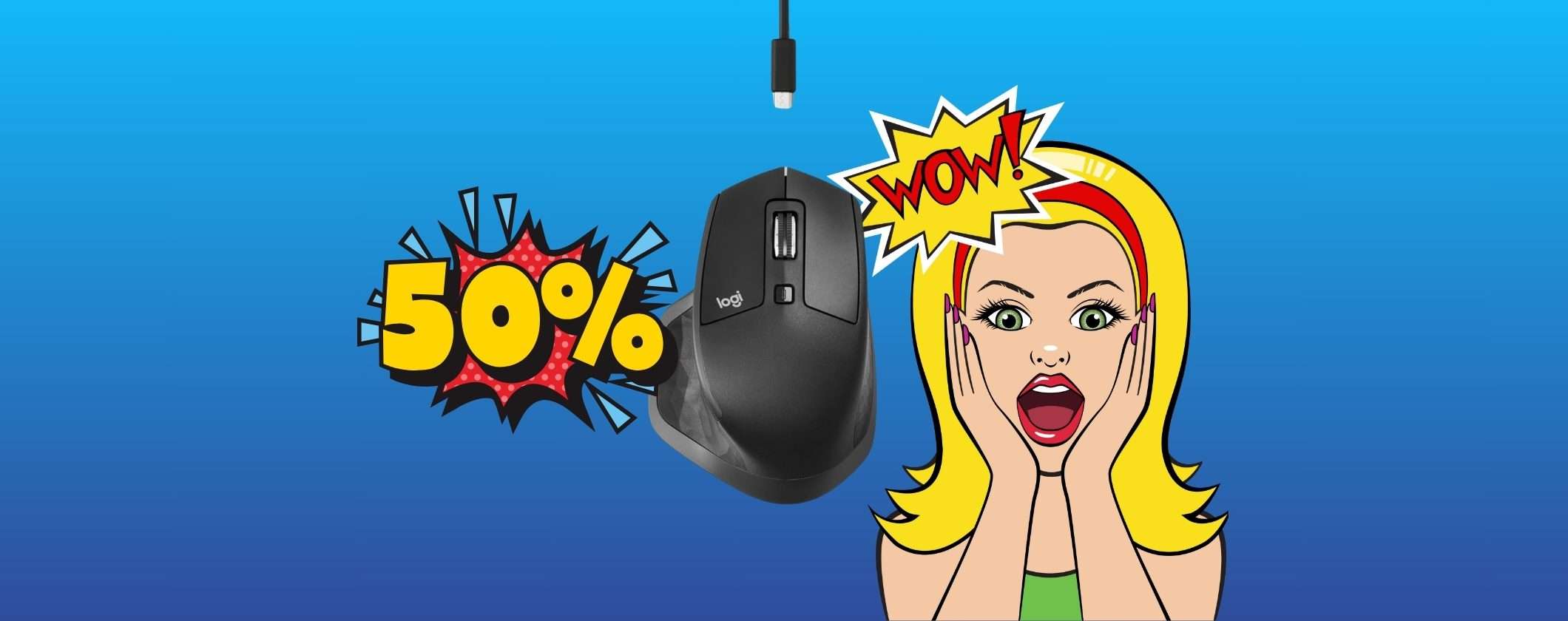 Logitech MX Master 2S Mouse al 50% di SCONTO con le Offerte di Primavera