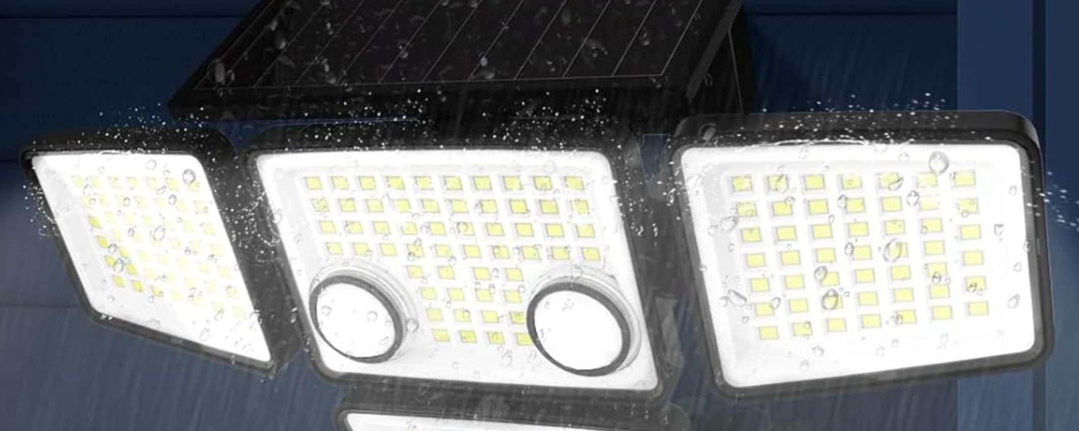 Faro solare 1200 lumen con 4 teste orientabili a 17€: POTENTISSIMO (Amazon) Faro solare 1200 lumen con 4 teste orientabili a 17€: POTENTISSIMO (Amazon)