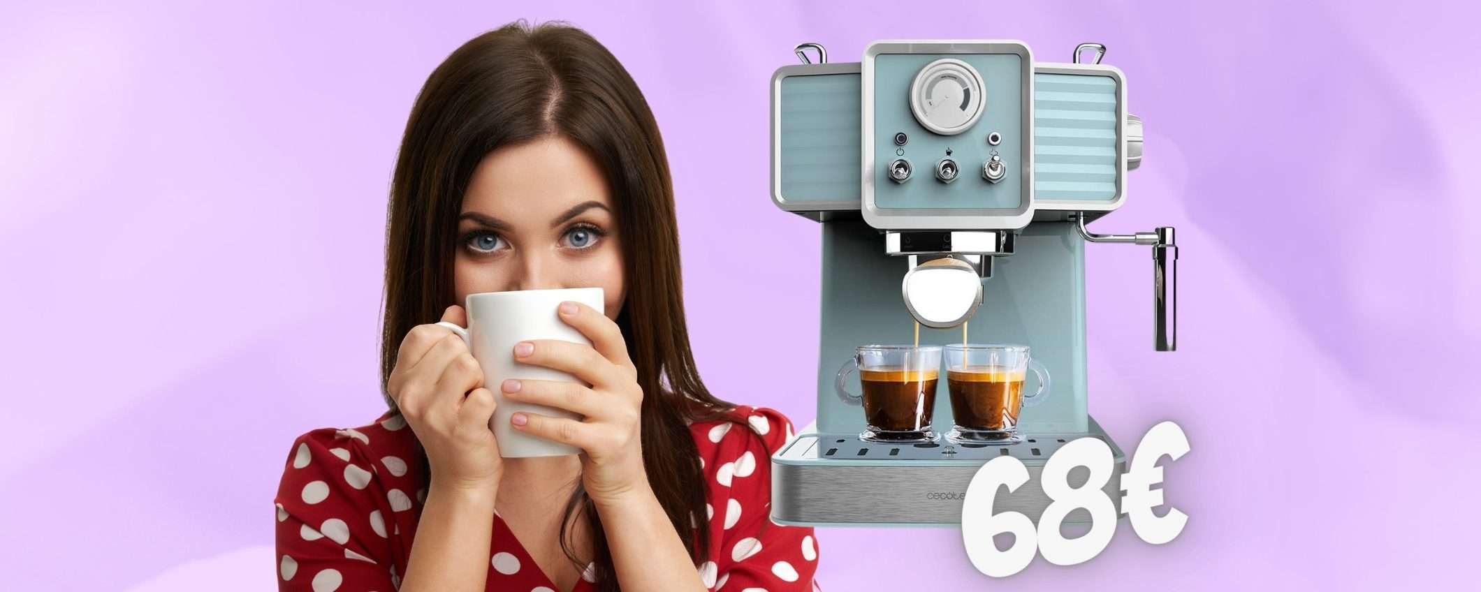 Macchina per il caffè da 20 bar con pannarello per il cappuccio (68€) Macchina per il caffè da 20 bar con pannarello per il cappuccio (68€)