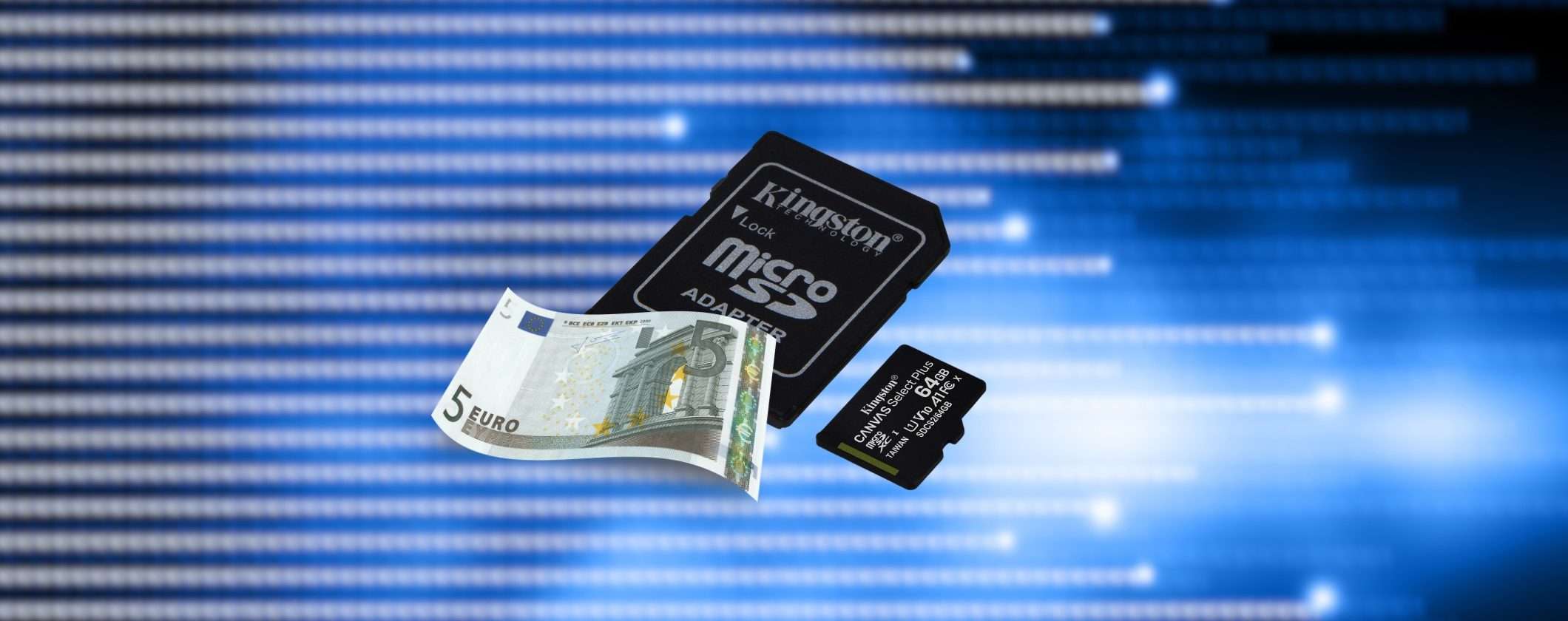 MicroSD Kingston 64GB a soli 5€ su Amazon MicroSD Kingston 64GB a soli 5€ su Amazon