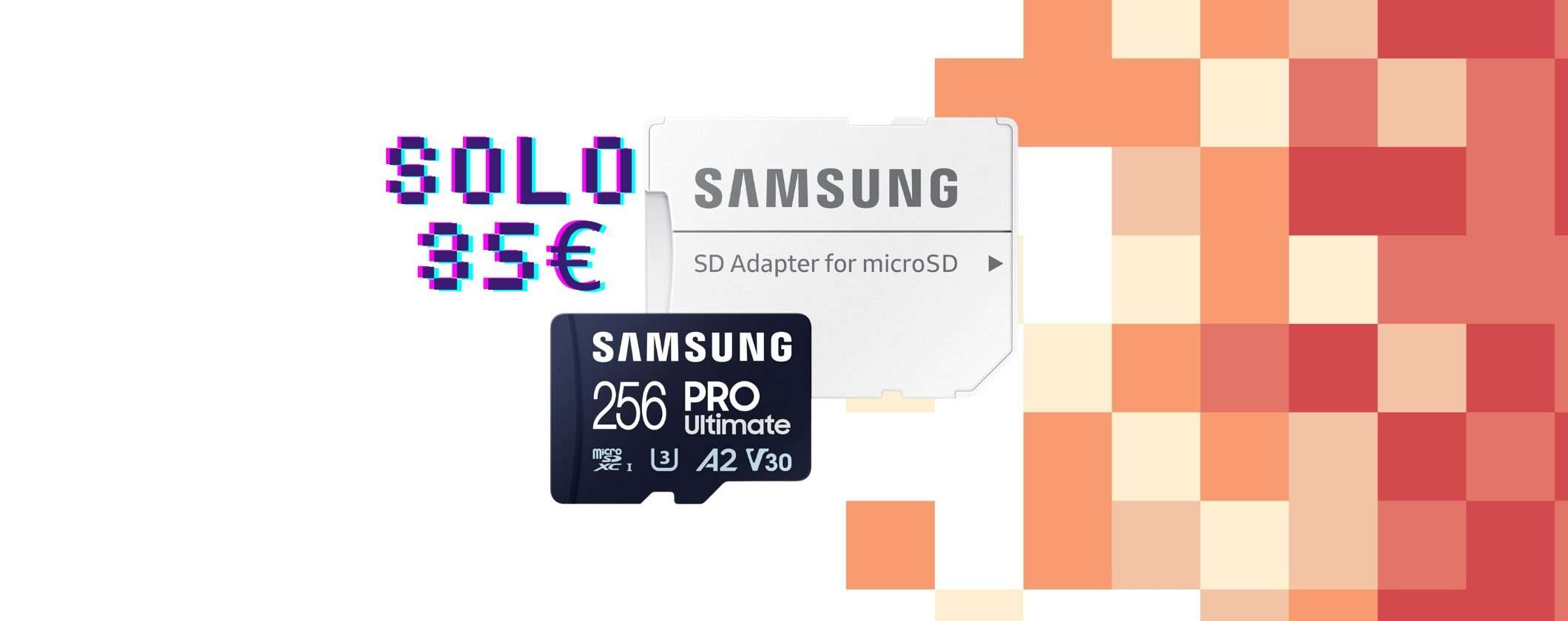 MicroSD Samsung: 256GB a 200 MB/s con 35€ alle Offerte di Primavera Amazon