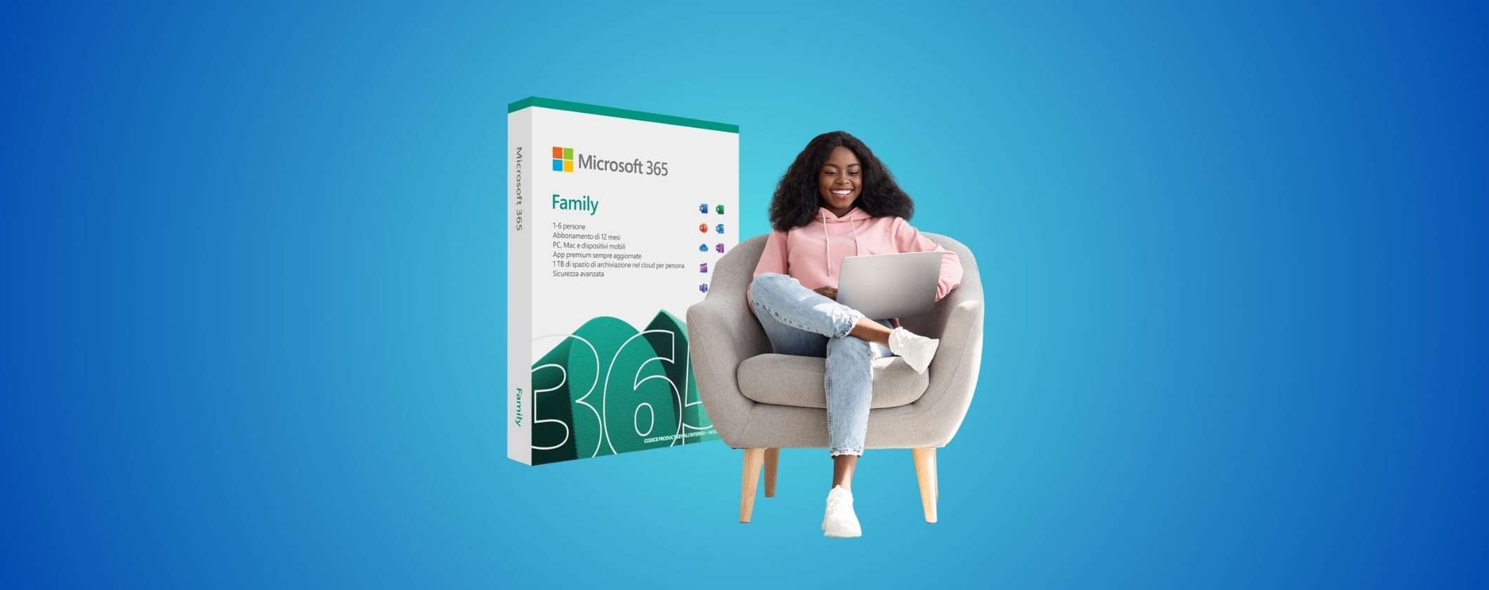 Microsoft 365 Family al 30% di SCONTO su Unieuro