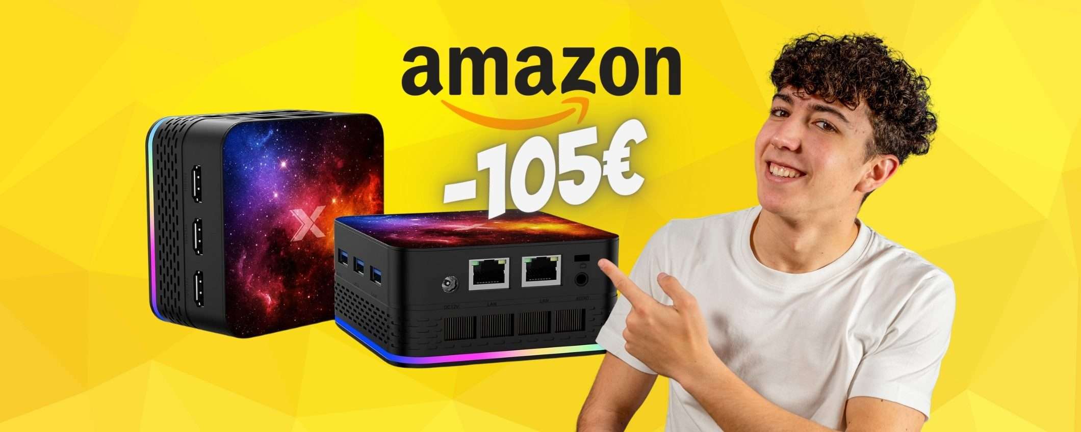 Mini PC con CPU Intel, 16GB di RAM e SSD da 512GB a 105€ in MENO Mini PC con CPU Intel, 16GB di RAM e SSD da 512GB a 105€ in MENO