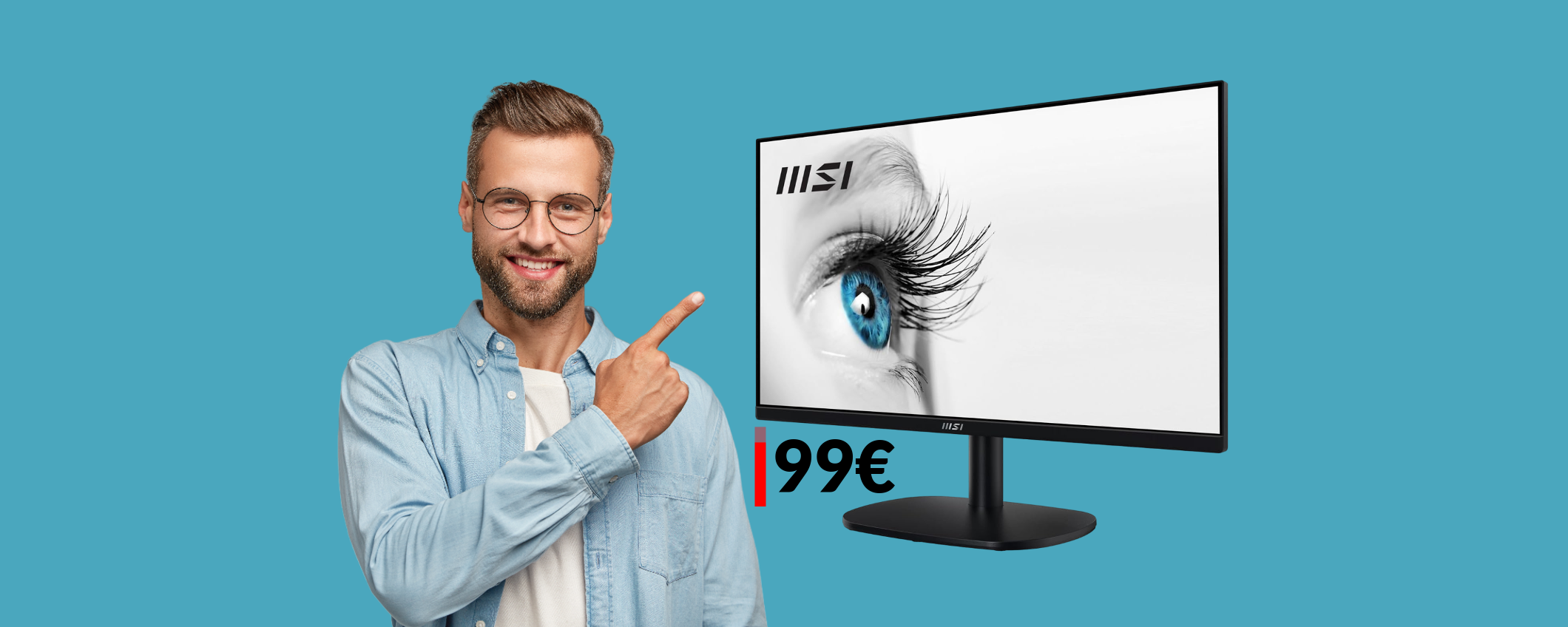 Questo monitor FullHD da 23,8'' è un vero AFFARE: già tuo a 99€