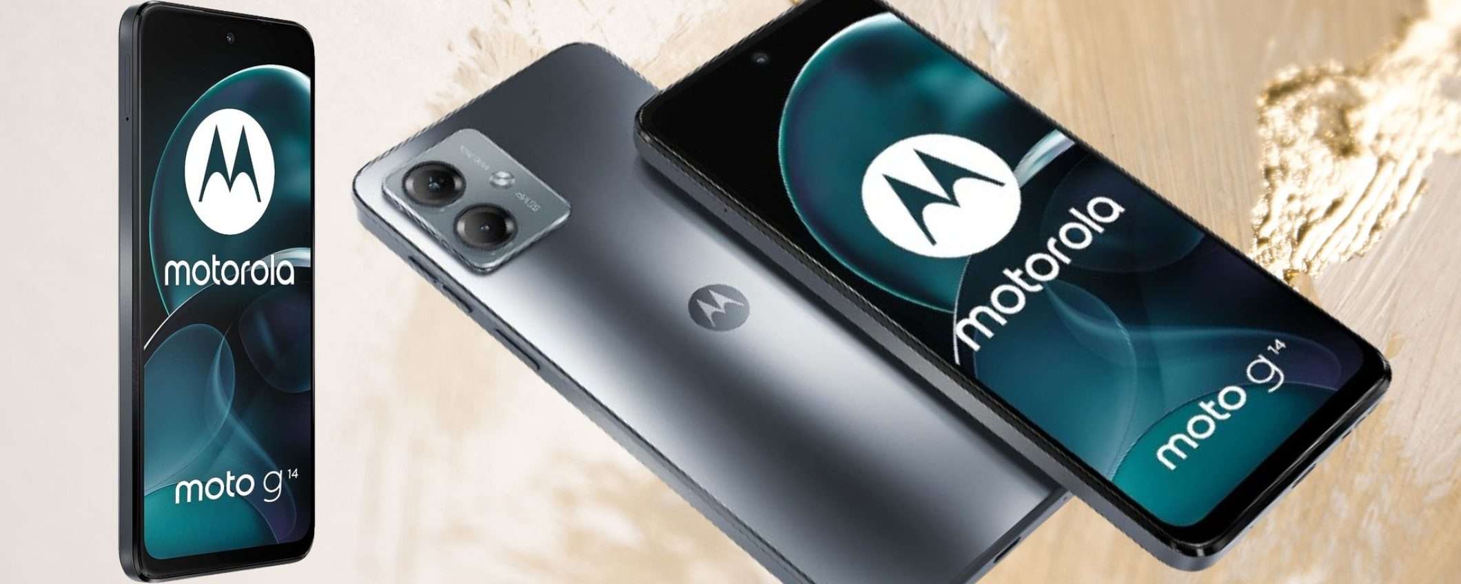 Motorola moto g14 a 89€ SPIAZZA TUTTI: 50MP, 5000 mAh, design premium (-40%)