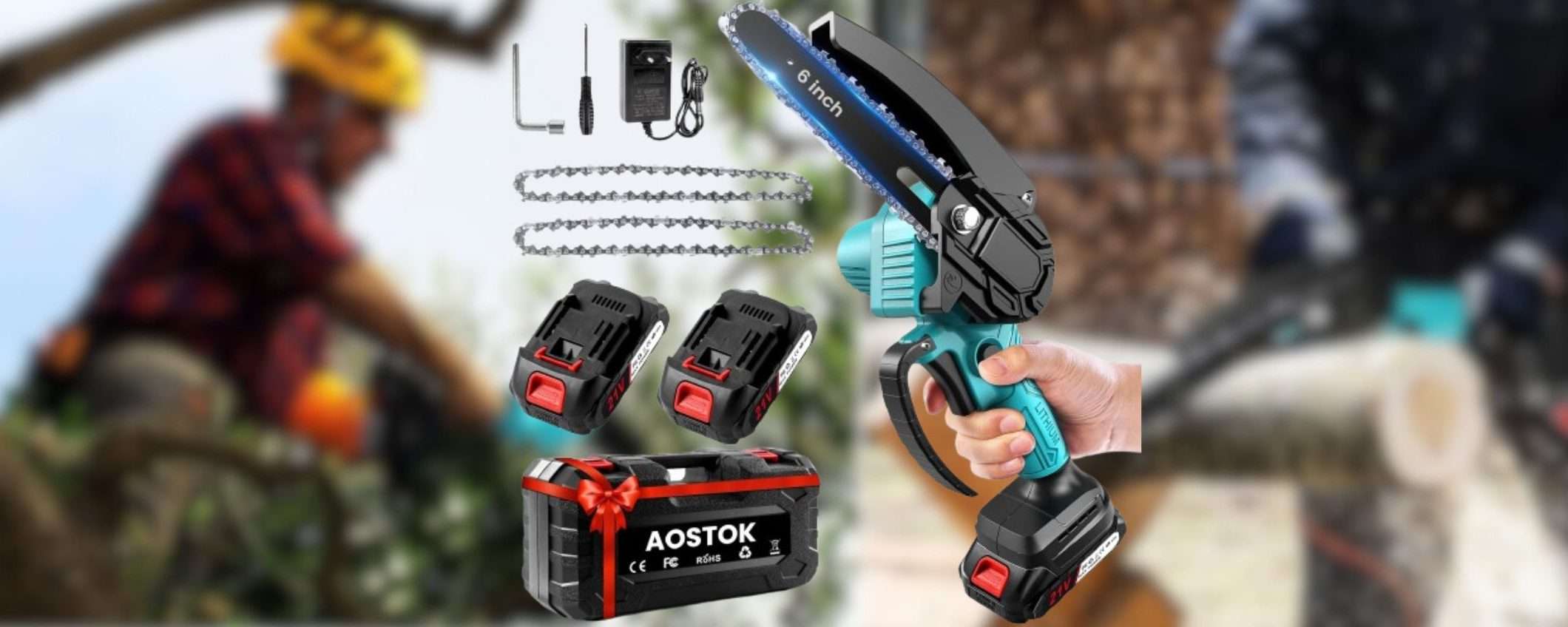 Amazon STRACCIA Leroy Merlin: 39,99€ per una BESTIA di motosega (2 batterie)