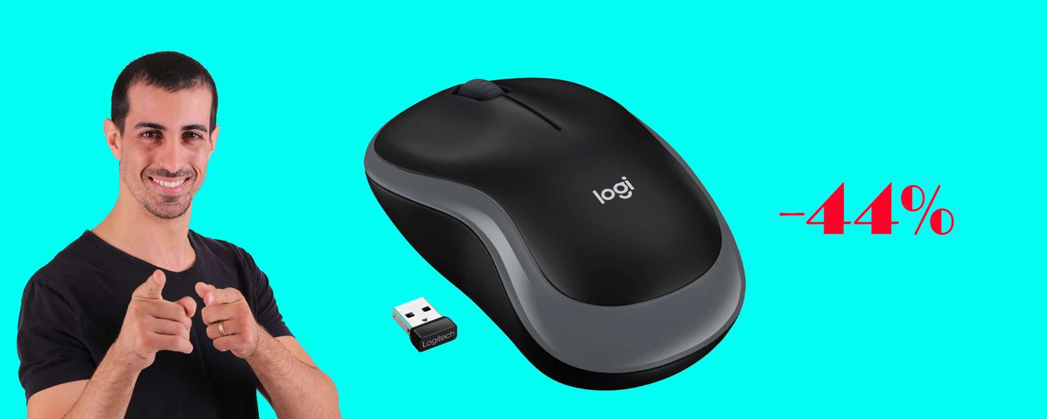 Mouse wireless Logitech M185: sconto FOLLE del 44% su Amazon Mouse wireless Logitech M185: sconto FOLLE del 44% su Amazon
