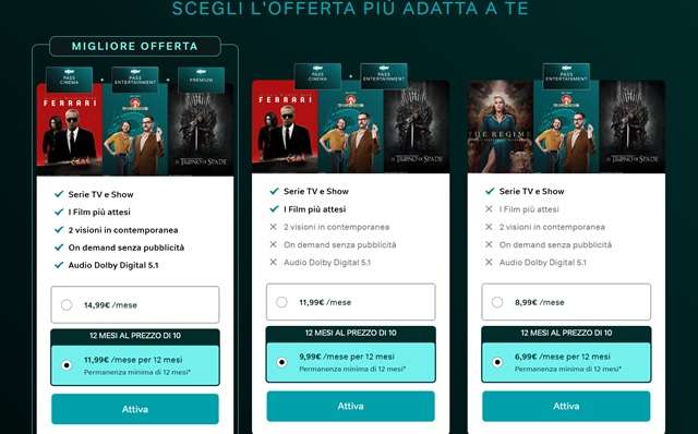 now scegli offerta