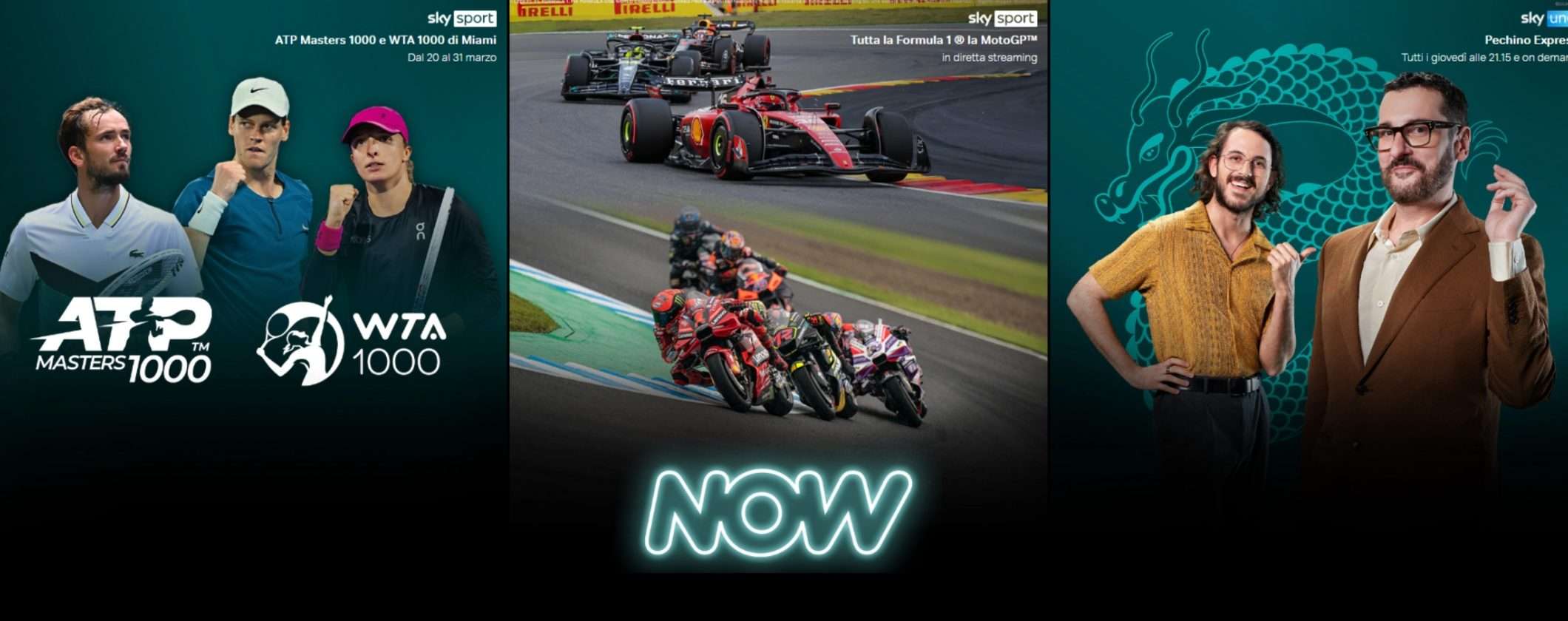 NOW è Serie TV, Film, Show e Sport a soli 6,99€ al mese NOW è Serie TV, Film, Show e Sport a soli 6,99€ al mese