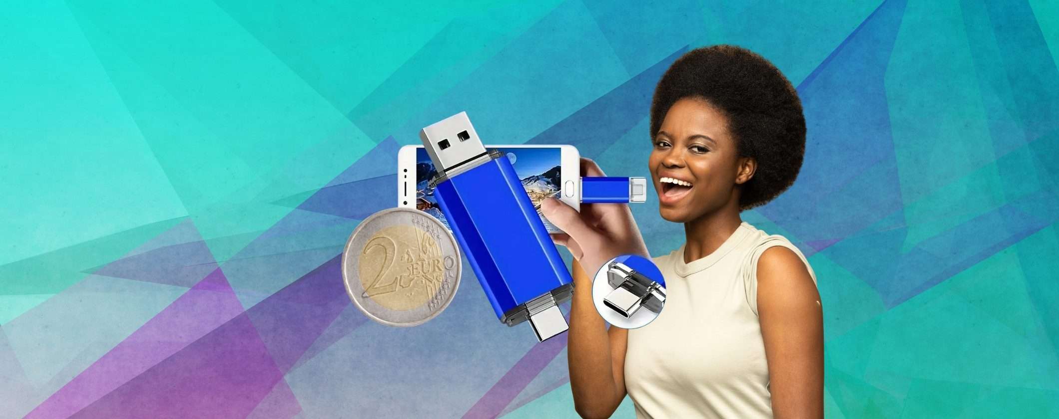 PenDrive 2 in 1 USB-A e Type-C a soli 2€ su TEMU PenDrive 2 in 1 USB-A e Type-C a soli 2€ su TEMU