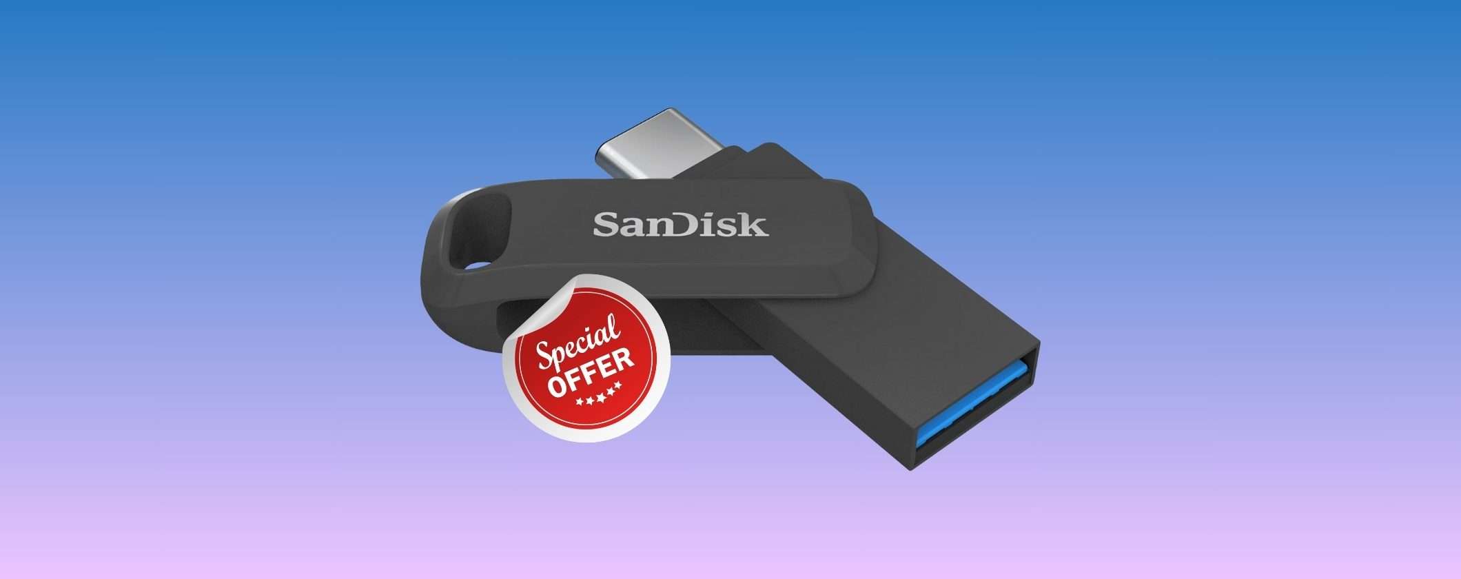 PenDrive SanDisk 512GB 2 in 1: prezzo BOMBA su Amazon