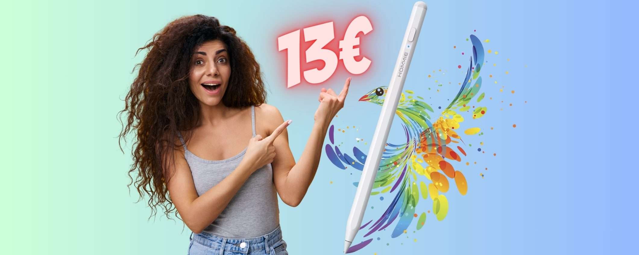 Penna digitale per iPad come Apple Pencil ma a COSTO NULLO (13€)